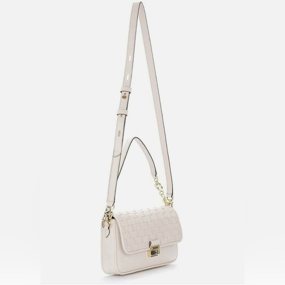 Michael Kors NWT Bradshaw, small convertible shoulder bag in cream leather